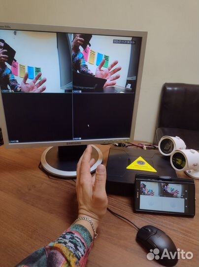 Уличное видеонаблюдение 3 камеры комплект на дачу