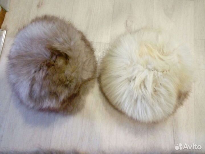 Воротники 5шт и 2 шапки из песца