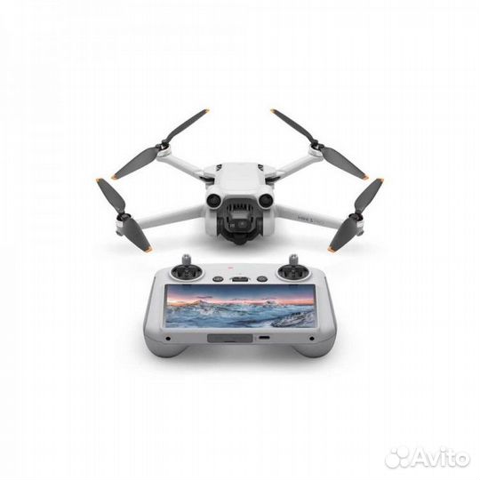 Квадрокоптер dji air 2s, пульт dji rc с экраном
