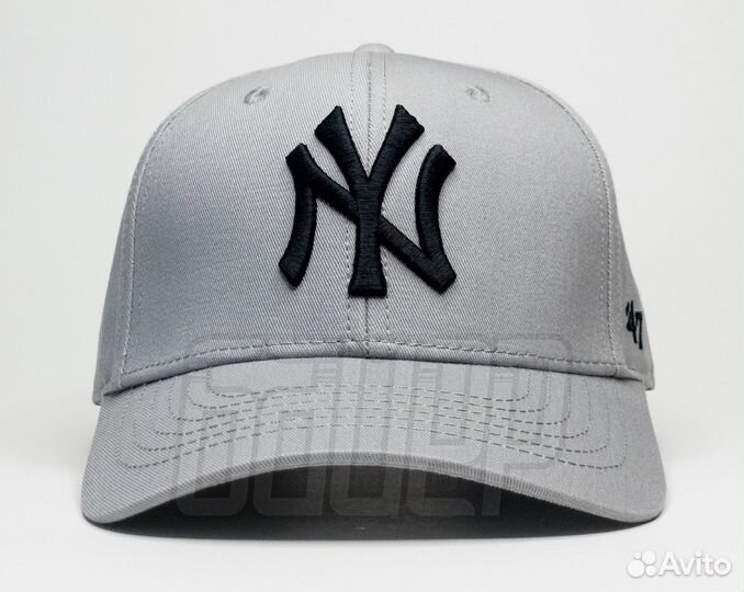 Кепка бейсболка New York Yankees серая