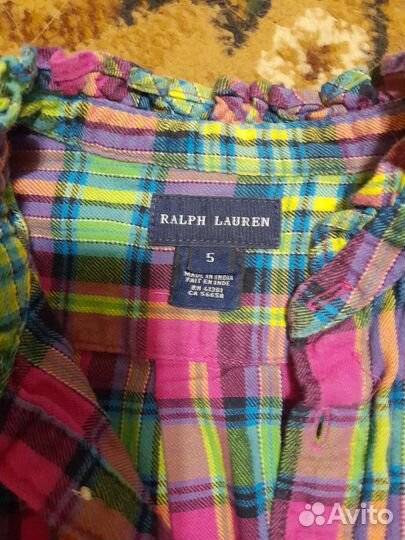 Рубашка Ralph Lauren оригинал 5лет