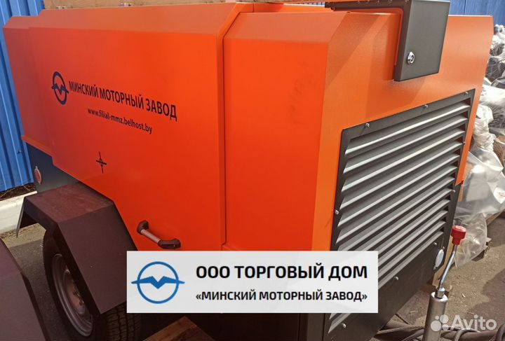 Компрессор винтовой дизельный ммз-пв6/0,7 на шасси