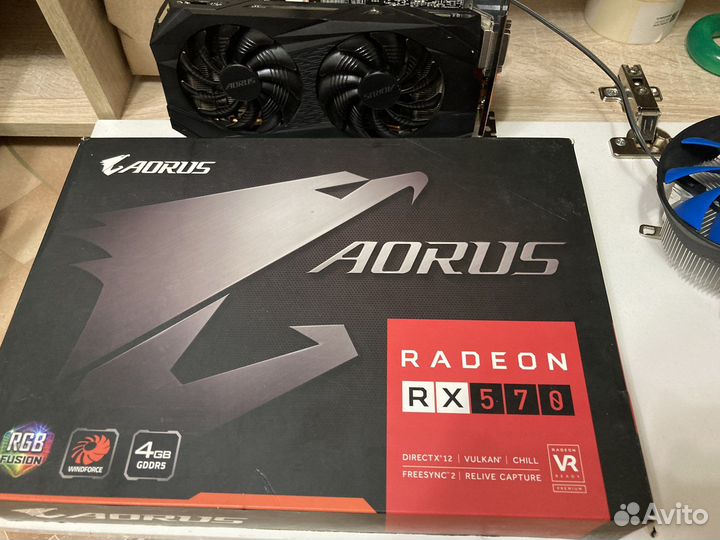 Видеокарта rx 570 4gb Aorus