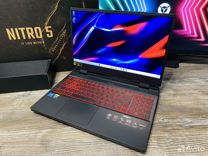 Игровой Acer Nitro 5 RTX 3050+i5 12500H 16Gb DDR4