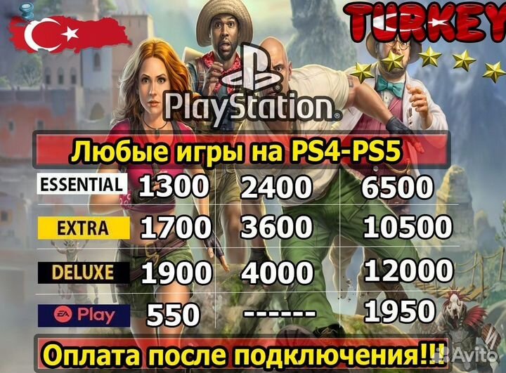 Подписка Ps plus Deluxe 1/3/12