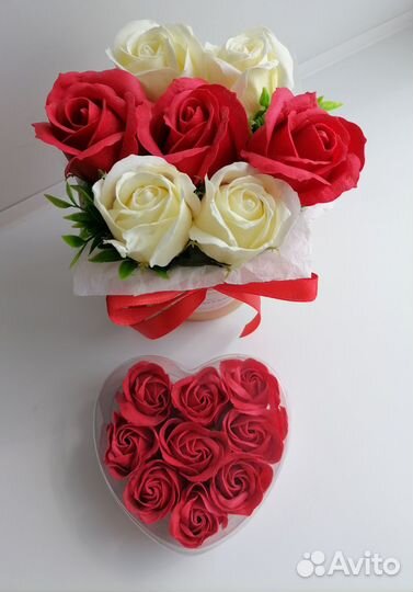 Букет из мыльных роз