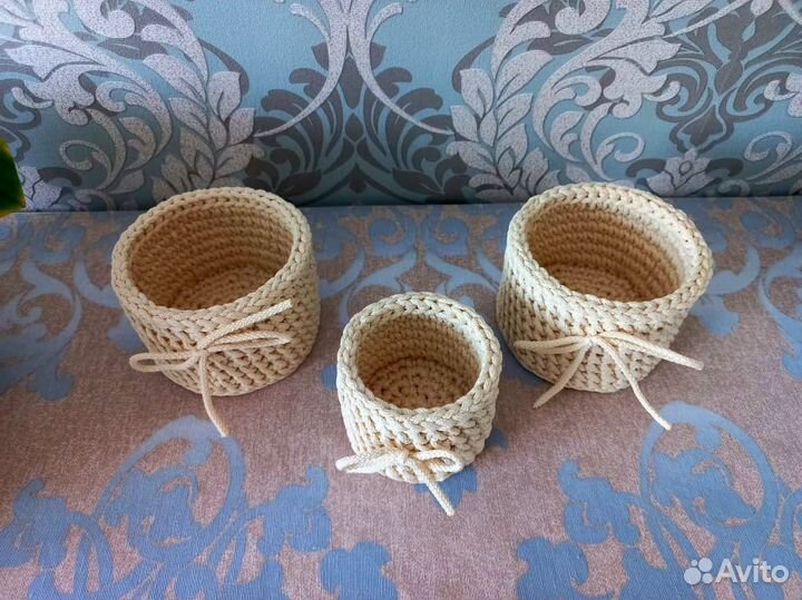 Интерьерные корзинки ручной работы