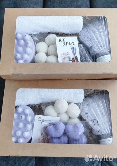 Подарочные спа-наборы с косметикой ручной работы