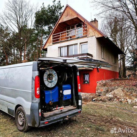 Устранение засоров канализации, прочистка труб