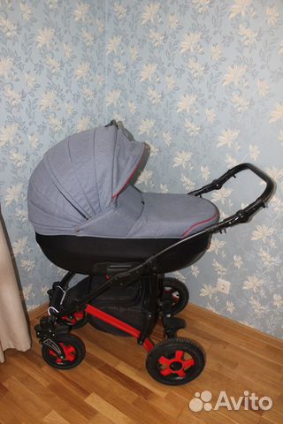 Коляска 2в1 Camarelo Sevilla Синий меланж