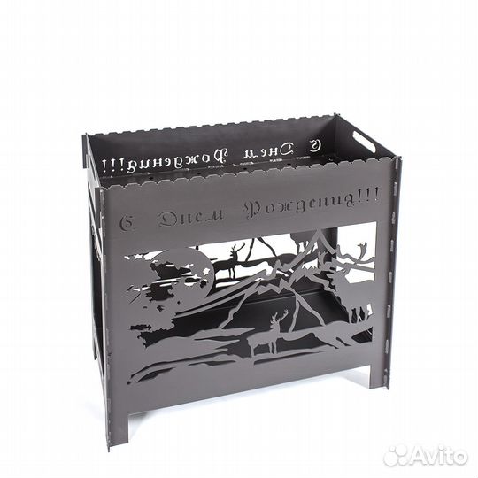 Мангал с логотипом компании