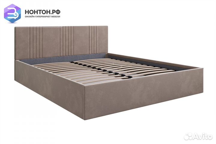 Кровать Амелия коричневая