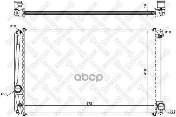 1026325SX радиатор охлаждения Toyota Rav IV 2