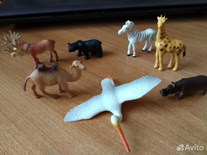 Фигурки животных, динозавры, змея