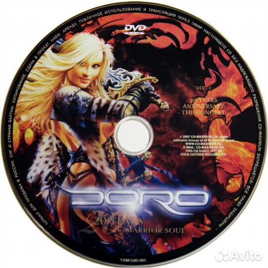 Doro / 20 Years A Warrior Soul (RU)(2DVD)