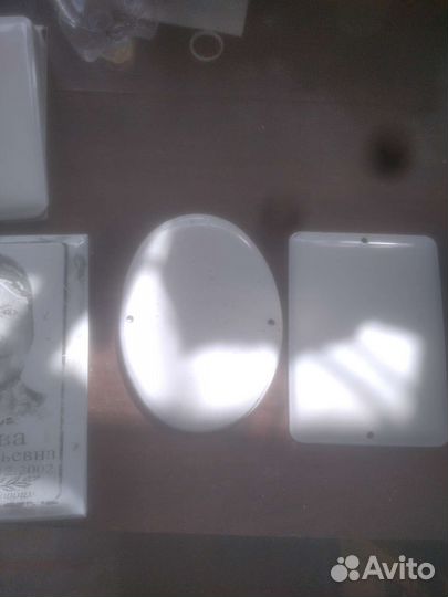 Эмалированные таблички для фото на памятники