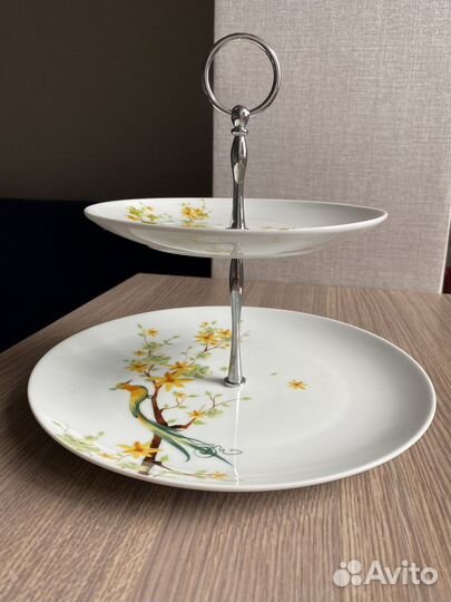 Этажерка (ваза) 2-х ярусная Domenik для фруктов