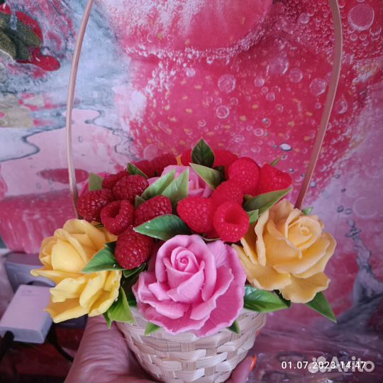 Букет из мыла ручной работы