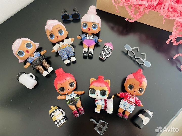 Большой набор семьи кукол lol оригиналы