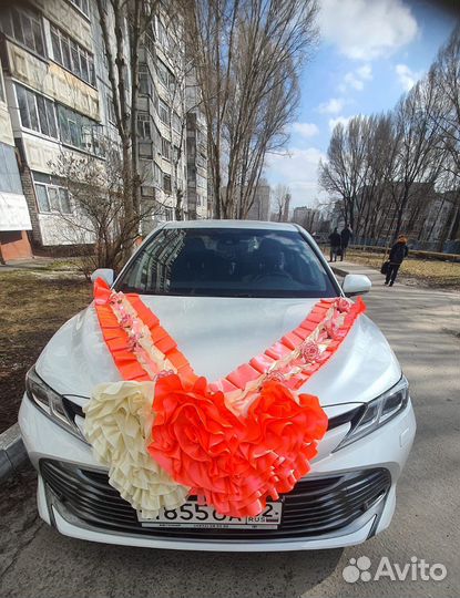 Украшение на машину на свадьбу