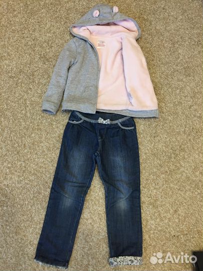 Кофточка, джинсы р110