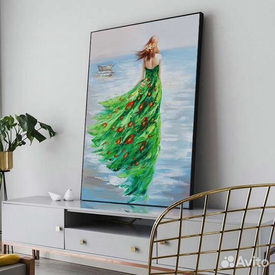 Картина маслом на холсте Девушка