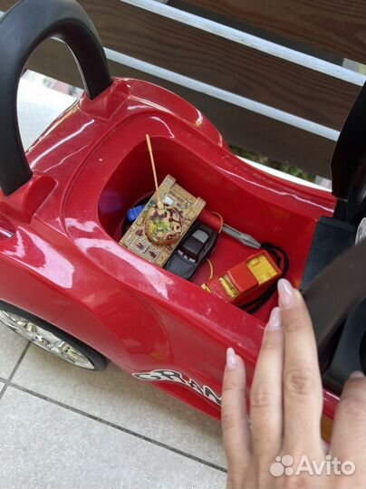 Детский беговел, машинка, скейт, шлем