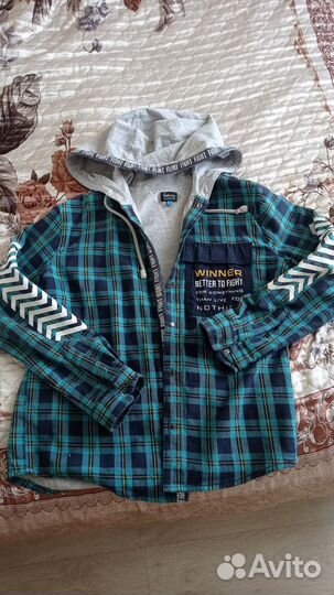 Рубашка на мальчика утепленная