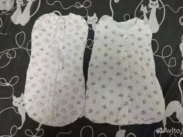 Пеленка кокон на молнии для новорожденных 56