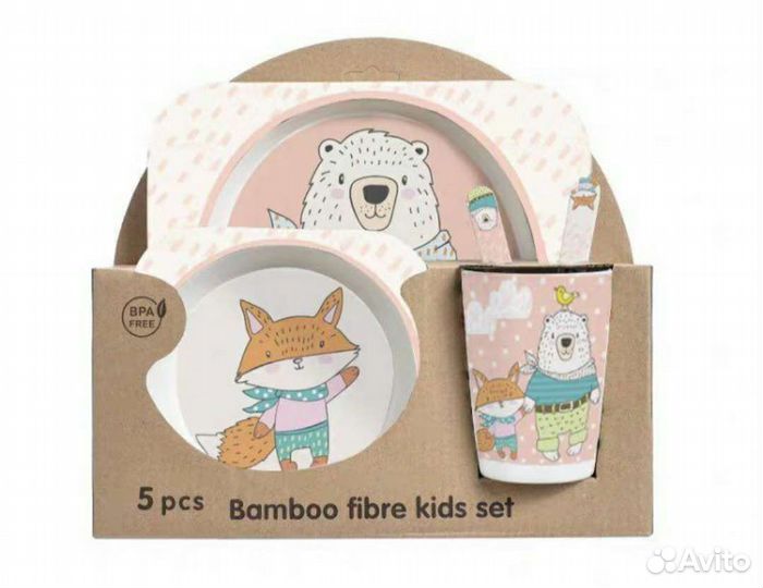 Набор детской посуды новый