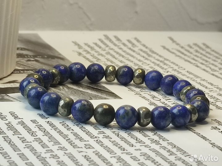 Мужской браслет из натуральных камней