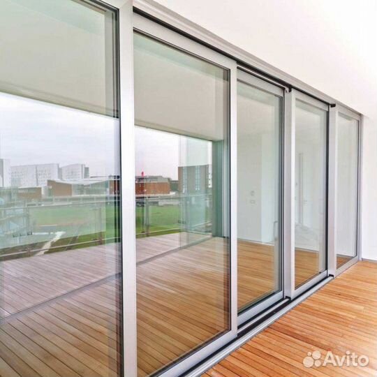 Раздвижная дверь на террасу