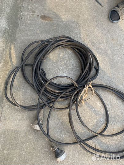 Кабель медный четырехжильный СССР 25 м