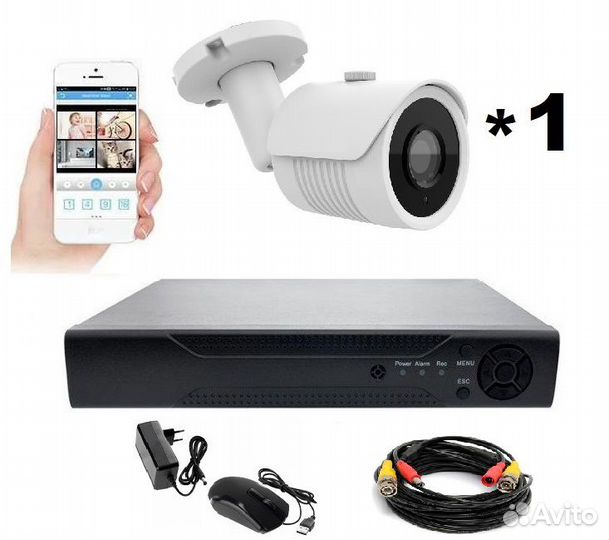 Камера с регистратором для дома (комплект)