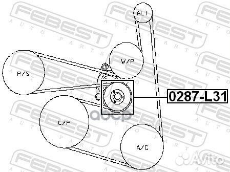 Ролик ремня приводного opel antara/insignia/saab