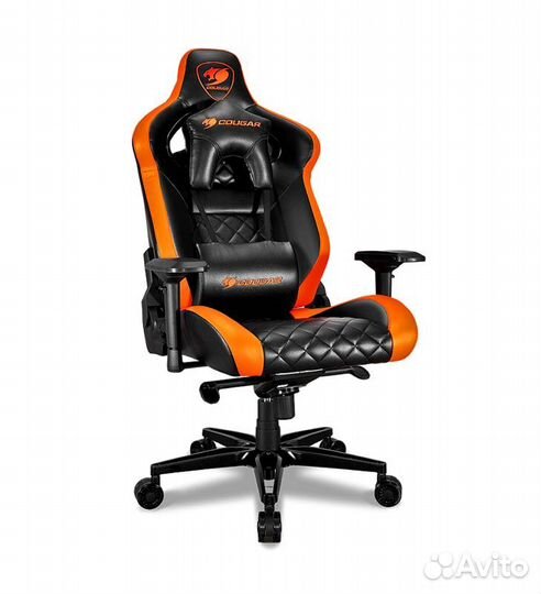 Кресло компьютерное игровое Cougar titan Black-Ora