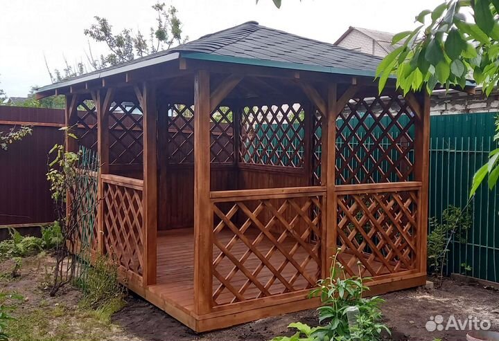 Беседка садовая из дерева