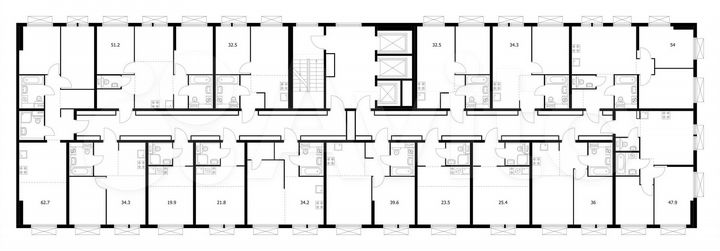 1-к. квартира, 34,2 м², 11/25 эт.