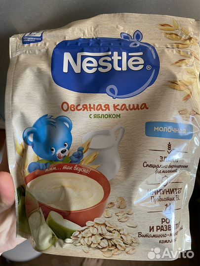 Каша нестле овсяная с яблоком