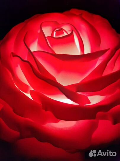 Торшер роза из изолона