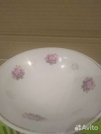 Посуда ссср. Солонка, тарелки, стаканы с рисунком