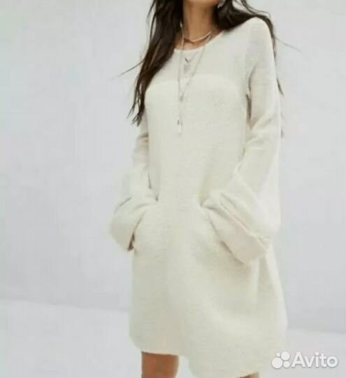 Платье free people шерстяное