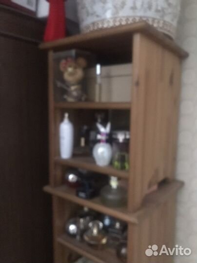 Тумбочка Лексквик Leksvik IKEA натуральное дерево