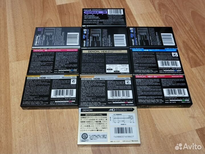 Denon, Maxell аудиокассеты новые