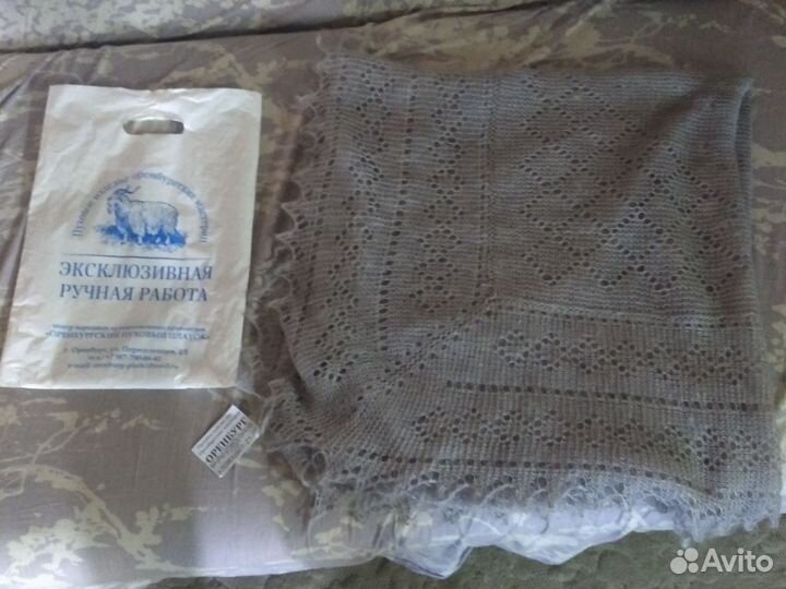 Оренбургский пуховый платок паутинка