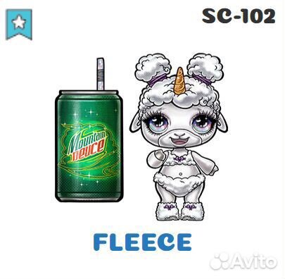 Овечка Fleece Poopsie sparkly critters ориги