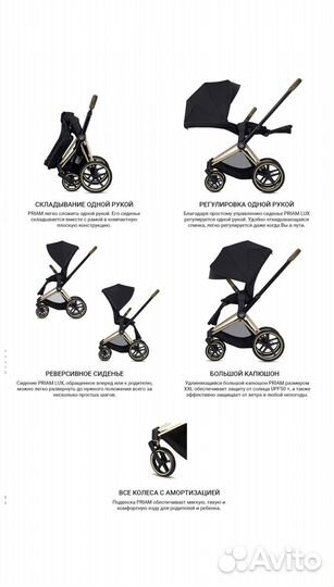 Коляска 2в1 Cybex Priam Fe Js Wings