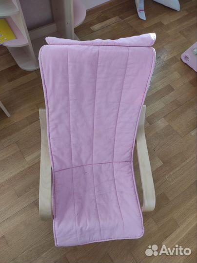 Кресло икеа Поэнг с чехлом детское