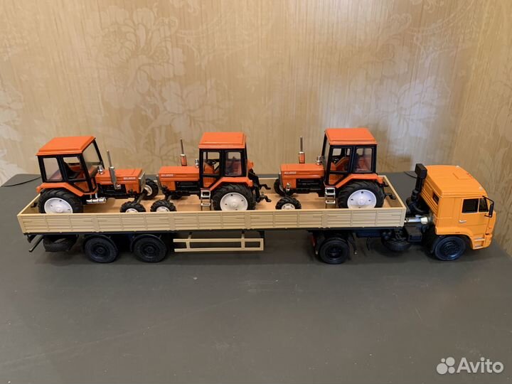 1:43 Модель камаз-5460 + п/п маз-93802