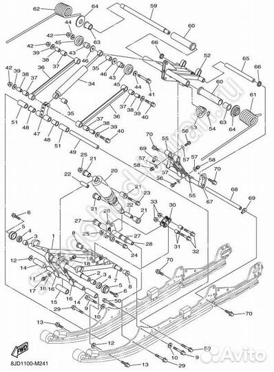 Втулка Металлическая 8AC-47366-00-00 Yamaha